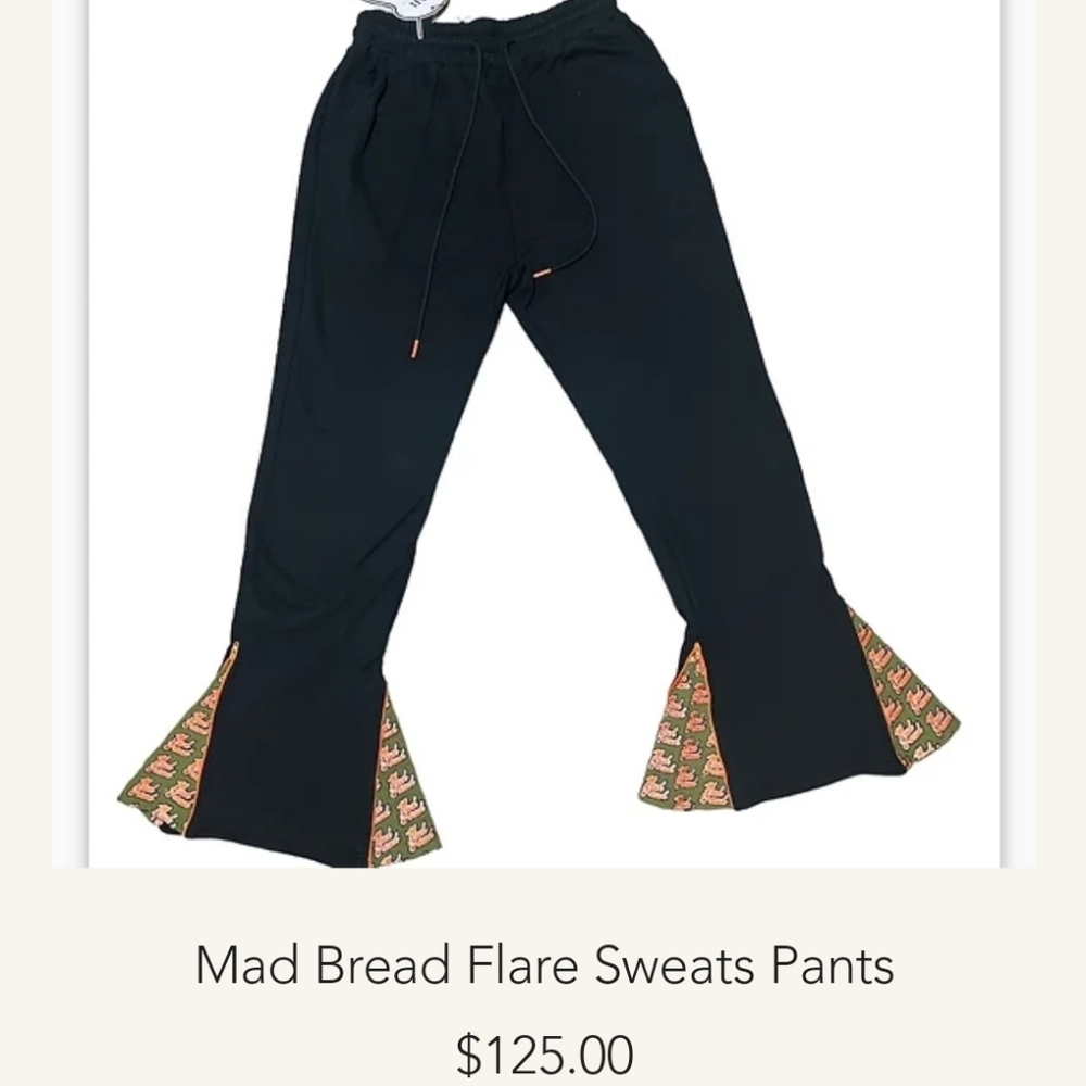 Mad Bread Flare leg Swest Pants size Medium